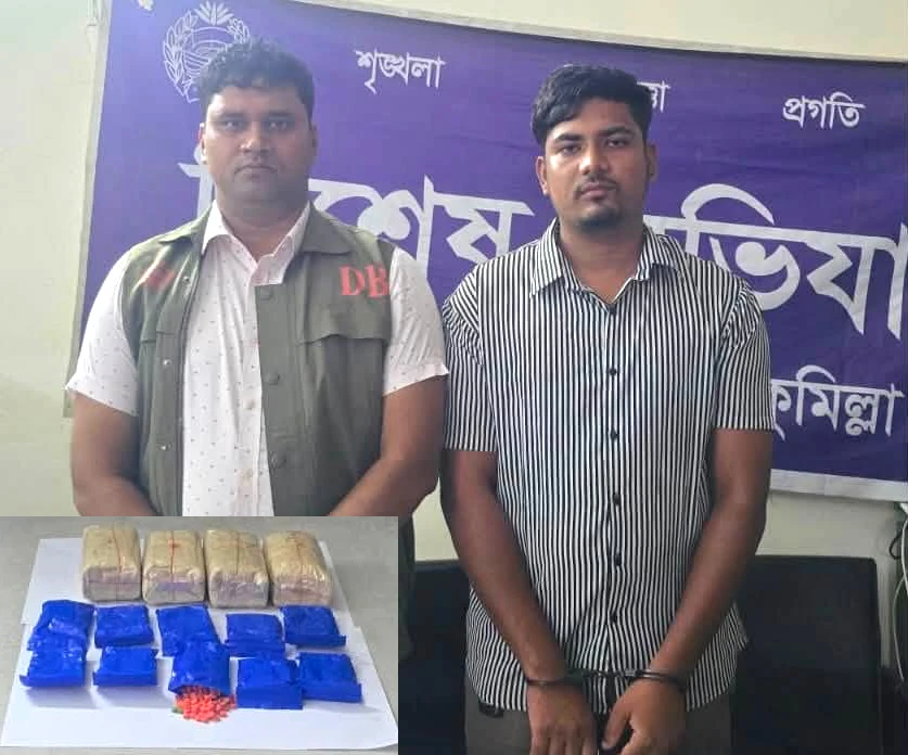 কুমিল্লা জেলা পুলিশের মাদকবিরোধী বিশেষ অভিযানে ১০,৪৫৭ পিস  ইয়াবা, ২৫ কেজি গাঁজা , উদ্ধারসহ সর্বমোট ৪৭ জন গ্রেফতার